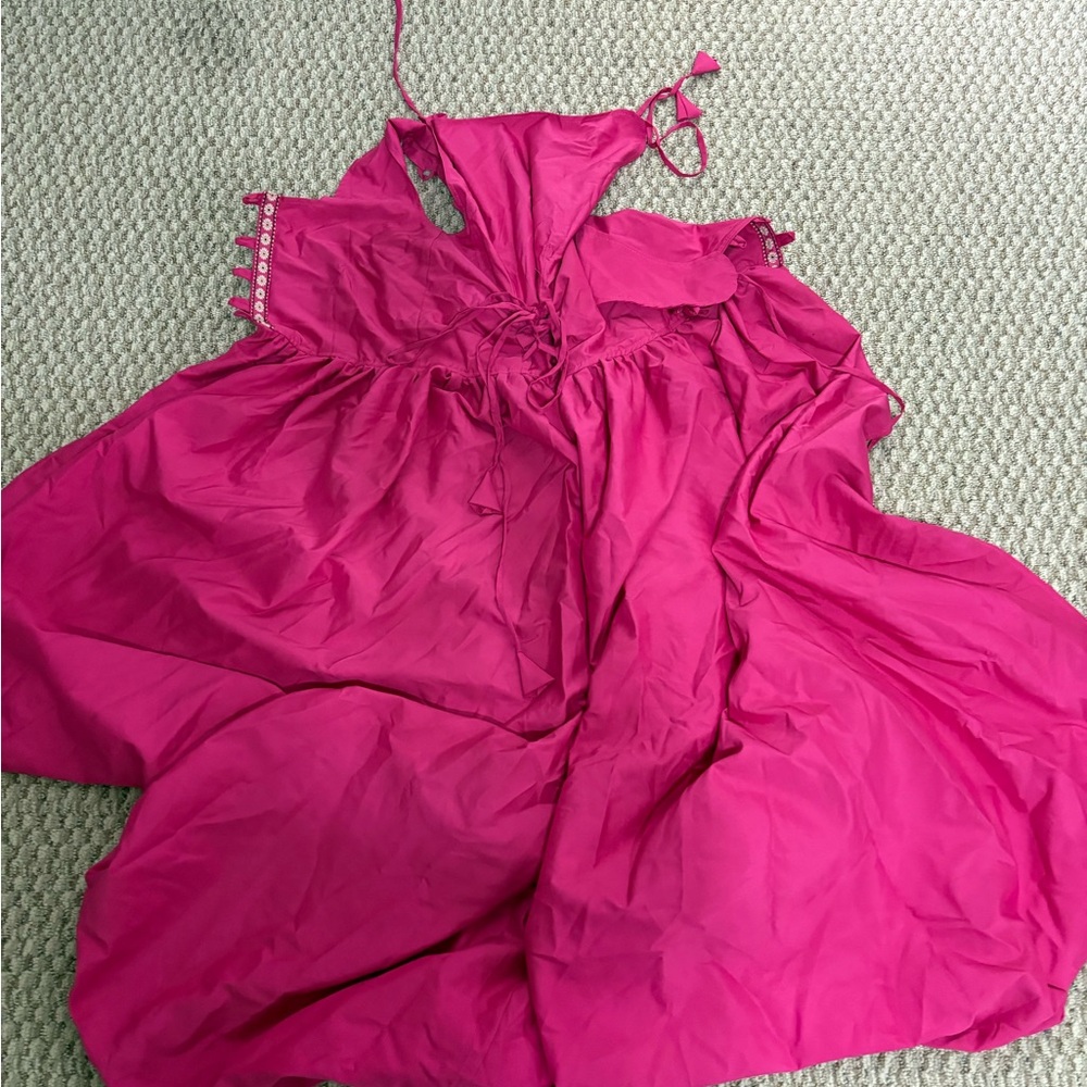 Vibrant Pink tie dress